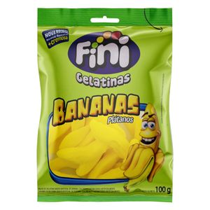 Bala de Gelatina Fini Banana 100g