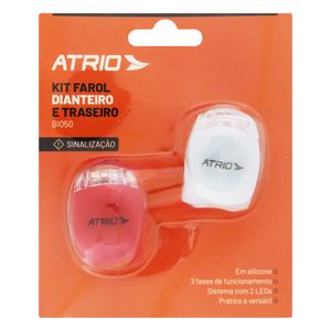 Kit Farol Dianteiro e Traseiro Branco e Vermelho Átrio 2 unidades