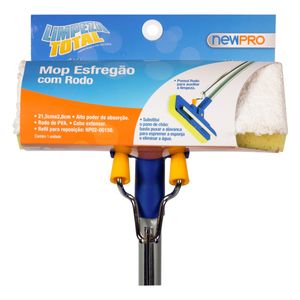 Mop Esfregão com Rodo Newpro Limpeza Total