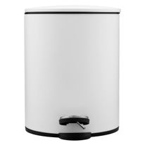 Lixeira Soft Close Branca Newpro com Pedal 5l