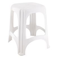 Banqueta Plástica Branca Tramontina Niterói