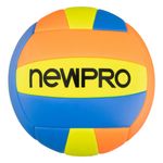 Bola-Volei-de-Praia-Amarela-Azul-e-Laranja-Newpro-n-5Frontal1