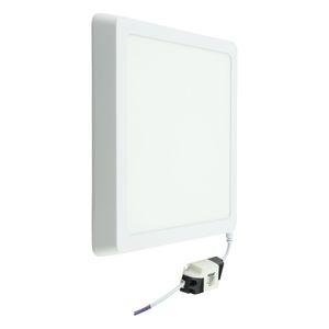 Painel Led de Sobrepor Branco Quadrado Taschibra Lux 18W 3000K