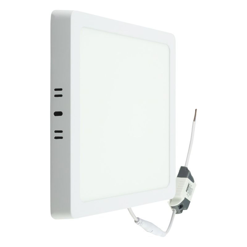 Painel-Led-de-Sobrepor-Branco-Quadrado-Taschibra-Lux-18W-6500K-AutovoltAngularEsquerda2