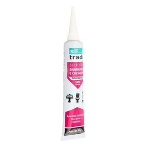 Silicone Acético para Banheiros e Cozinha Branco Sil Trade 50g