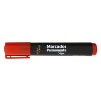 Marcador Permanente Vermelho Leonora
