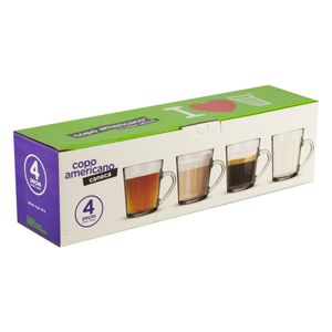 Conjunto de Canecas Americana Nadir 4 peças 270ml