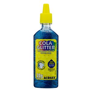 Cola Glitter Azul Acrilex 35g