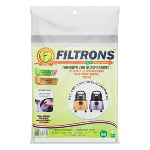 Filtro de Aspirador de Pó A10 e GT20N Filtrons 3 unidades