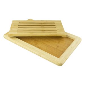 Tábua de Bambu com Grade Removível Ikinci 38cm x 25xm