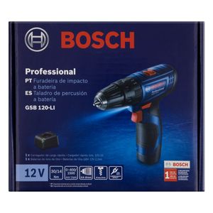 Furadeira e Parafusadeira Profissional à Bateria Bosch 12V