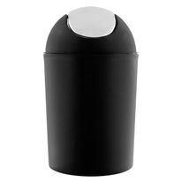 Lixeira Basculante Preta Newpro 5l