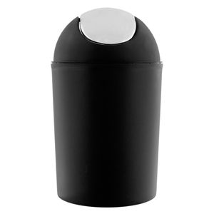 Lixeira Basculante Preta Newpro 5l