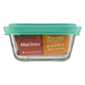 Tigela de Vidro com Tampa Plástica Facilita Marinex 300ml