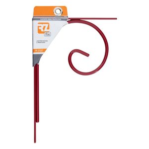 Suporte para Prateleira Vermelho Rzfix 24cm x 17cm