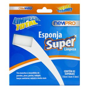 Esponja Super Limpeza Newpro Limpeza Total 2 unidades