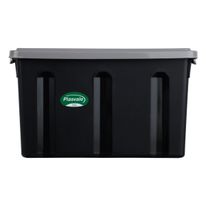 Organizador Plástico Cinza e Preto Plasvale 38l