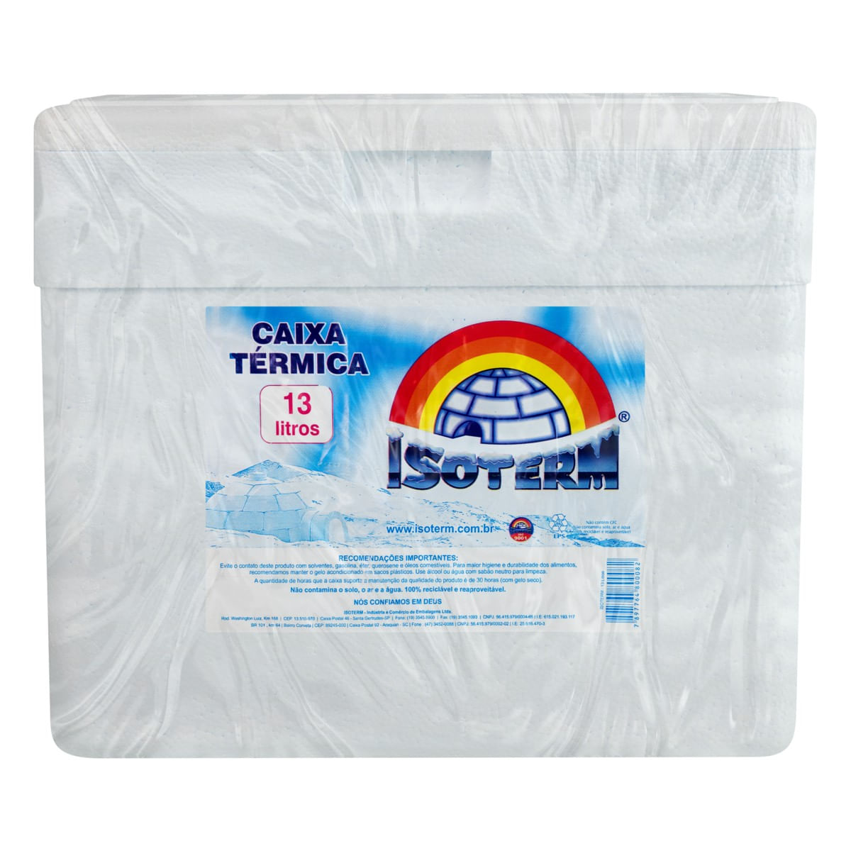 CaixaTérmicaAzulIsoterm13lEmbalagemFrontal4