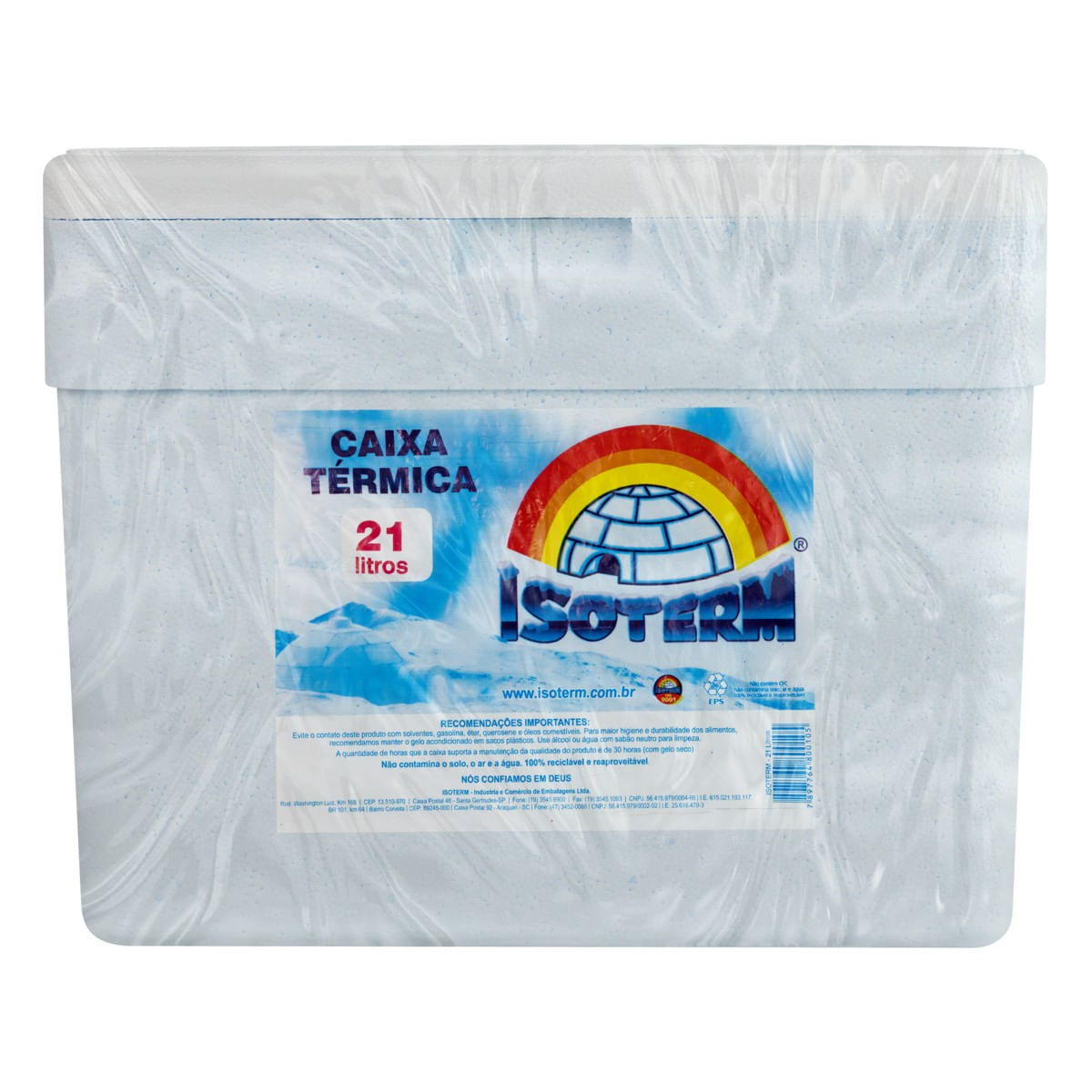 CaixaTérmicaAzulIsoterm21lEmbalagemFrontal4