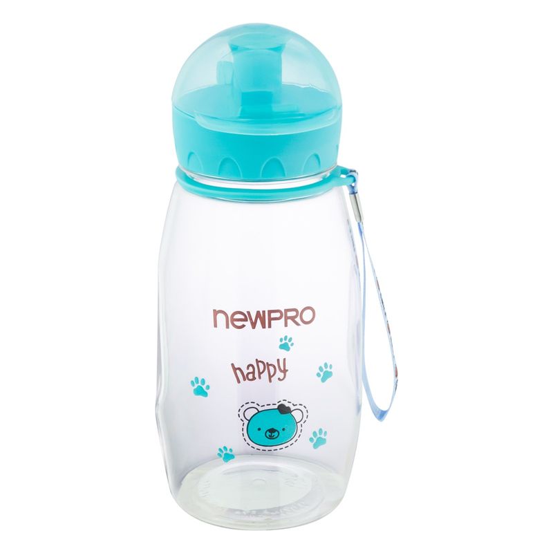 Garrafa-Squeeze-Infantil-Newpro-Azul-350mlFrontalTopo2