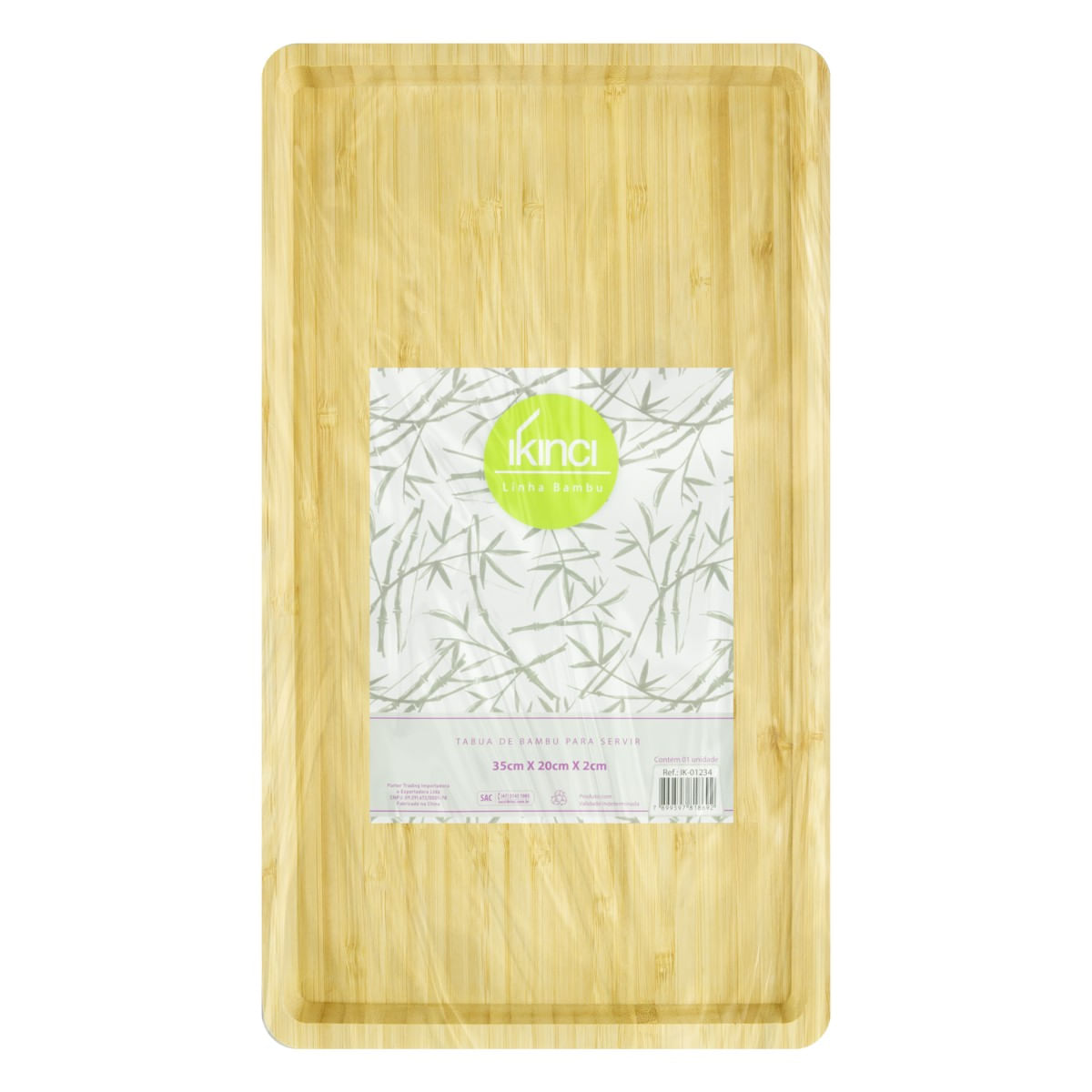 TábuadeBambuparaServirIkinci35cmx20cmFrontal3