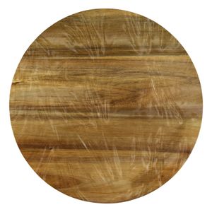Tábua de Madeira Redonda para Frios Ikinci Premium 26cm
