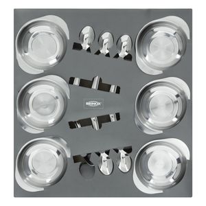 Conjunto de Taças e Colheres para Sobremesa Brinox Jornata 12 peças