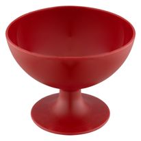 Taça Plástica para Sobremesa Vermelha Coza 150ml