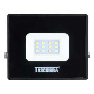 Refletor de Led Preto Taschibra 10W 6500K