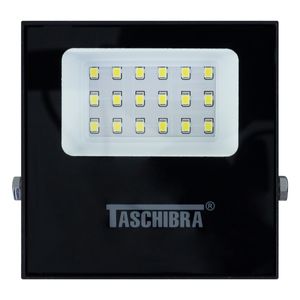 Refletor de Led Preto Taschibra 20W 6500K