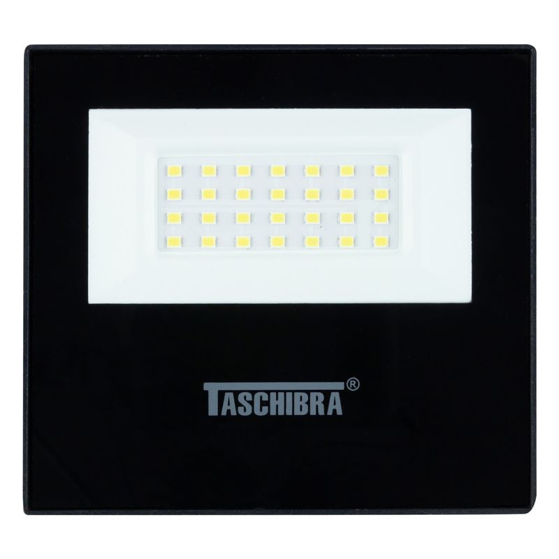 Refletor-de-Led-Preto-Taschibra-30W-6500K-AutovoltFrontal2