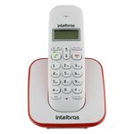 Telefone-sem-Fio-TS-3110-Vermelho-IntelbrasFrontal1