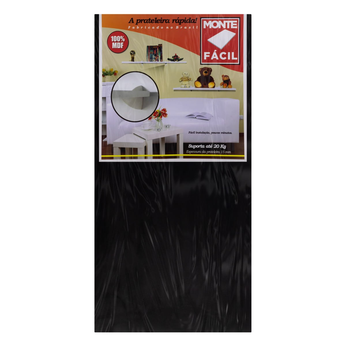 PrateleiraPretacomSuporteM&R20cmx40cmx15cmFrontal1