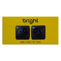 Caixa de Som Bright Preta 3W