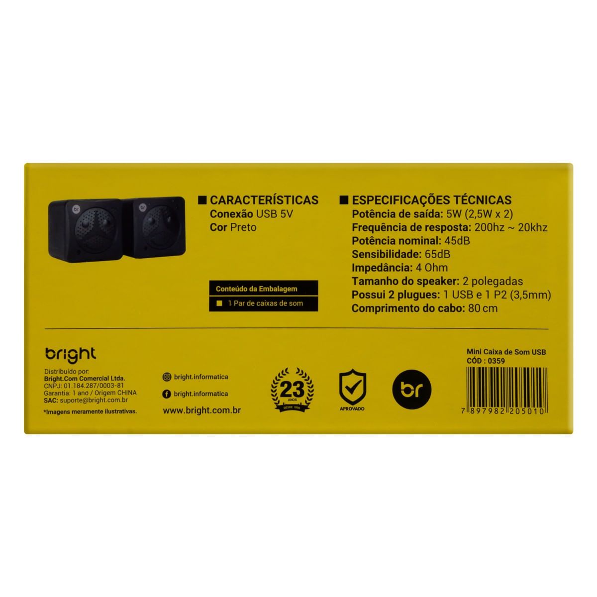 CaixadeSomBrightPreta3WPosterior3