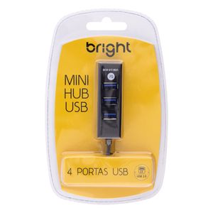 Mini Hub 4 Portas Bright Preto