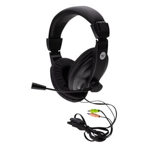 Headset com Microfone Office Bright Preto