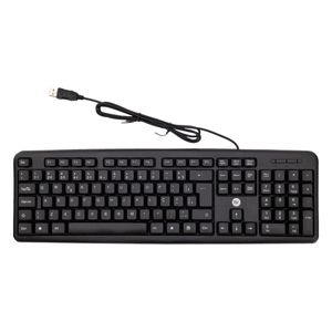 Teclado USB com Fio Bright Preto