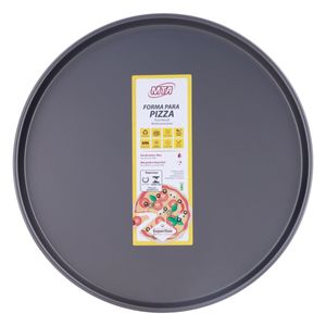 Forma Redonda em Alumínio Antiaderente para Pizza Mta 35cm