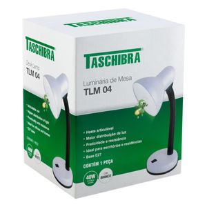 Luminária de Mesa Branco Taschibra