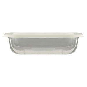 Assadeira de Vidro Quadrada com Tampa Marinex 1,1l