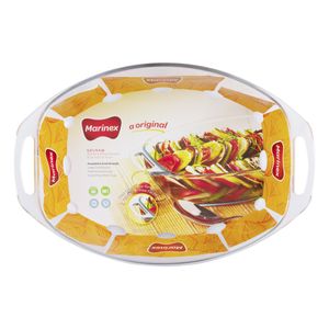 Assadeira de Vidro Oval Marinex 4,2l