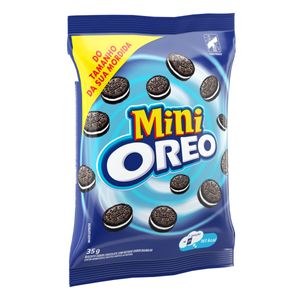 Mini Biscoito Oreo de Chocolate Lacta 35g