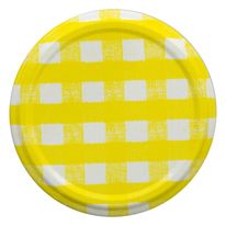 Tampa de Vidro de Conserva Drovipar Amarela 63mm