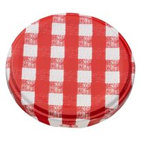 Tampa de Vidro de Conserva Drovipar Vermelha 63mm
