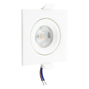 Spot Led de Embutir Quadrado Branco Taschibra 3W 3000K