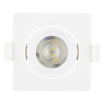 Spot Led de Embutir Quadrado Branco Taschibra 3W 6500K