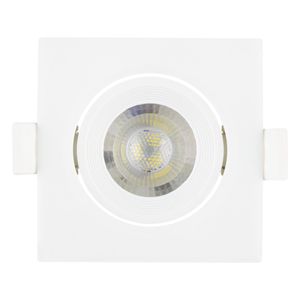 Spot Led de Embutir Quadrado Branco Taschibra 3W 6500K