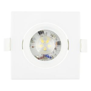 Spot Led de Embutir Quadrado Branco Taschibra 5W 6500K