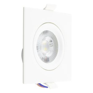 Spot Led de Embutir Quadrado Branco Taschibra 5W 6500K